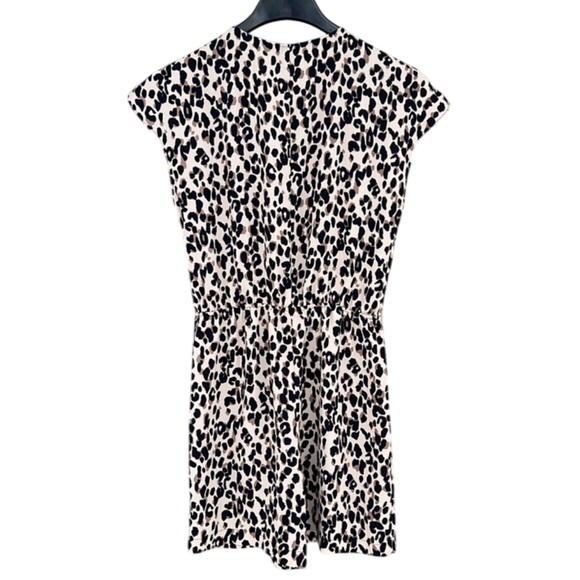 NWOT Halogen Women's Leopard Multi Playsuit Romper Short Sleeves Sz S - Picture 5 of 16
